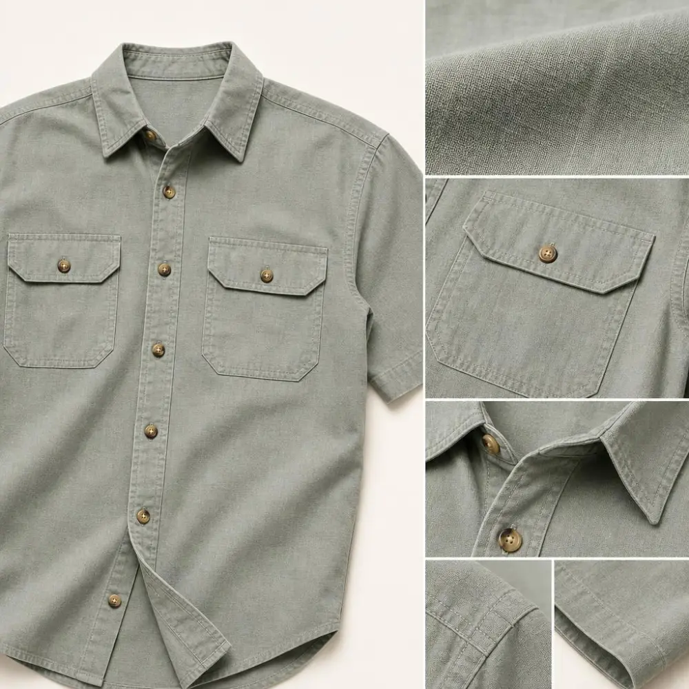 Men's Short Sleeve Utility Work Shirt