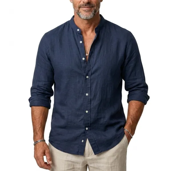 Refined Linen Classic Casual Shirt
