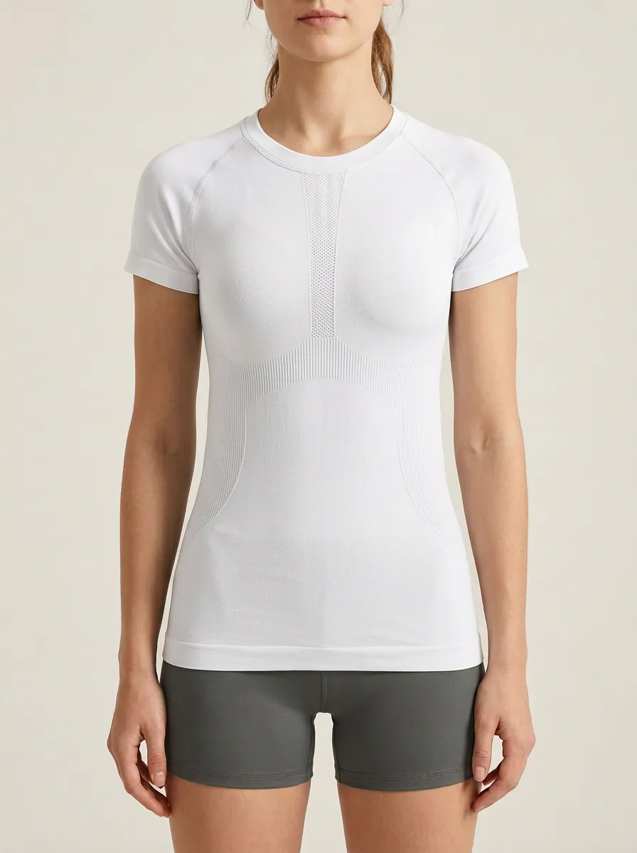 Women's Engineered-Knit Seamless Performance T-Shirt