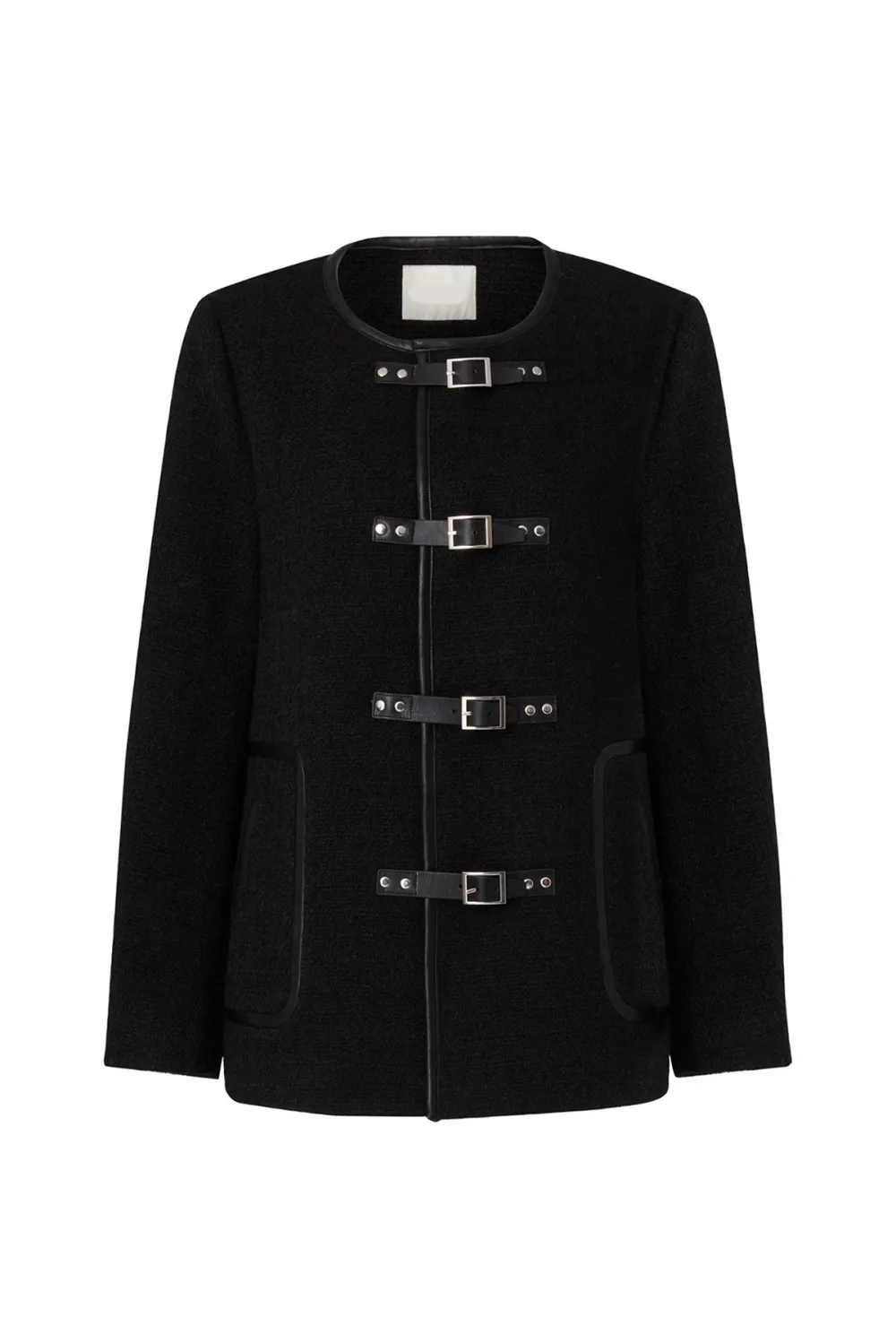Toggle Fastened Wool Blend Jacket