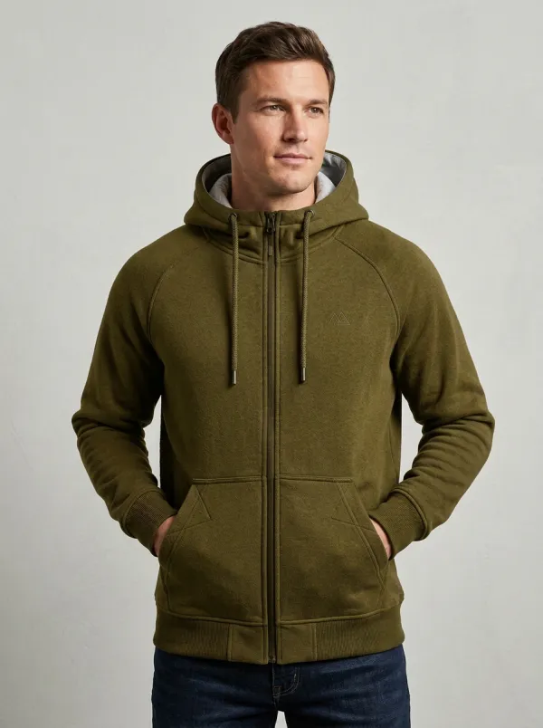 Modern Embroidered Mountain Graphic Finish Men's Sport Jacket
