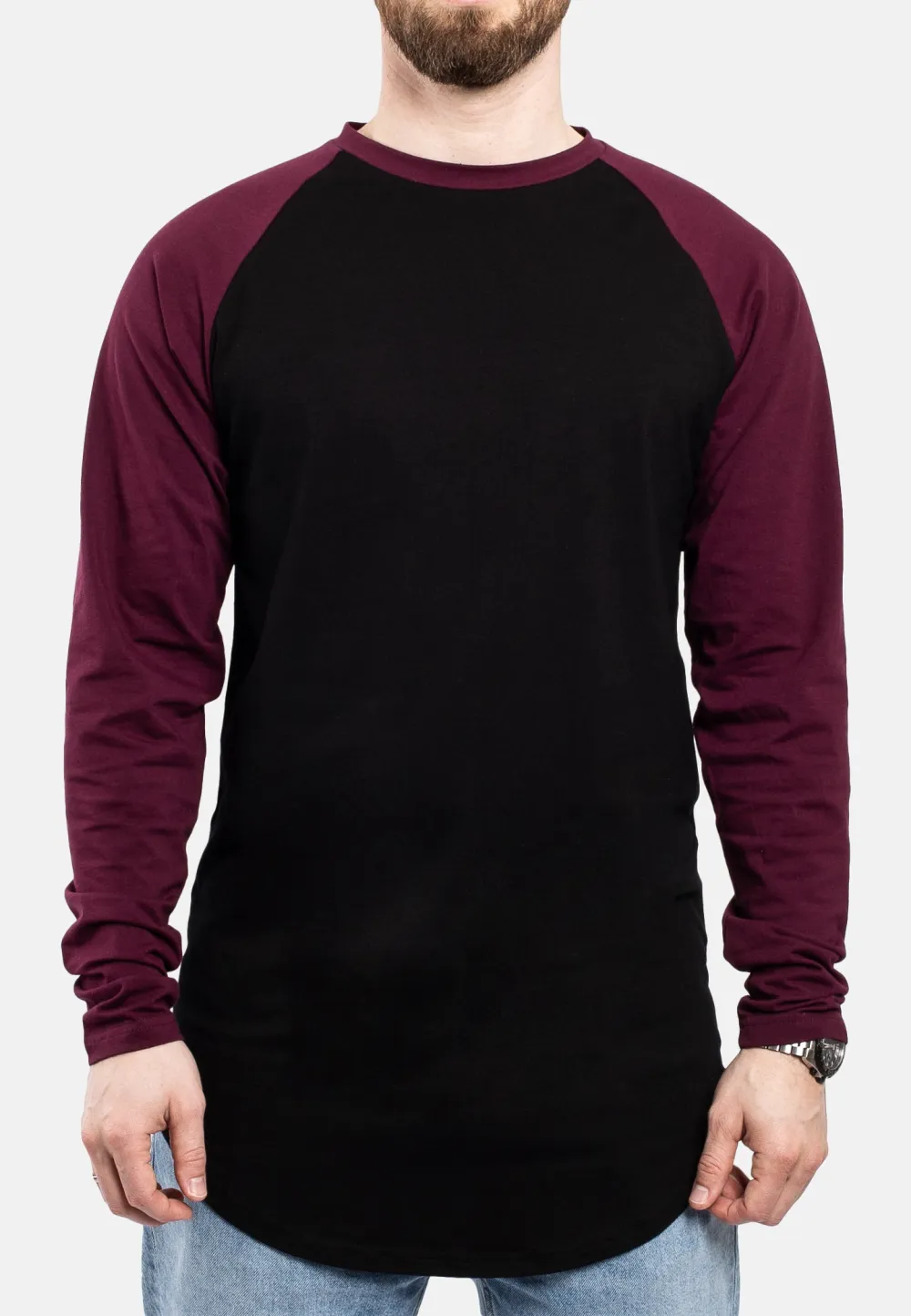 Casual Baseball Longline Tee