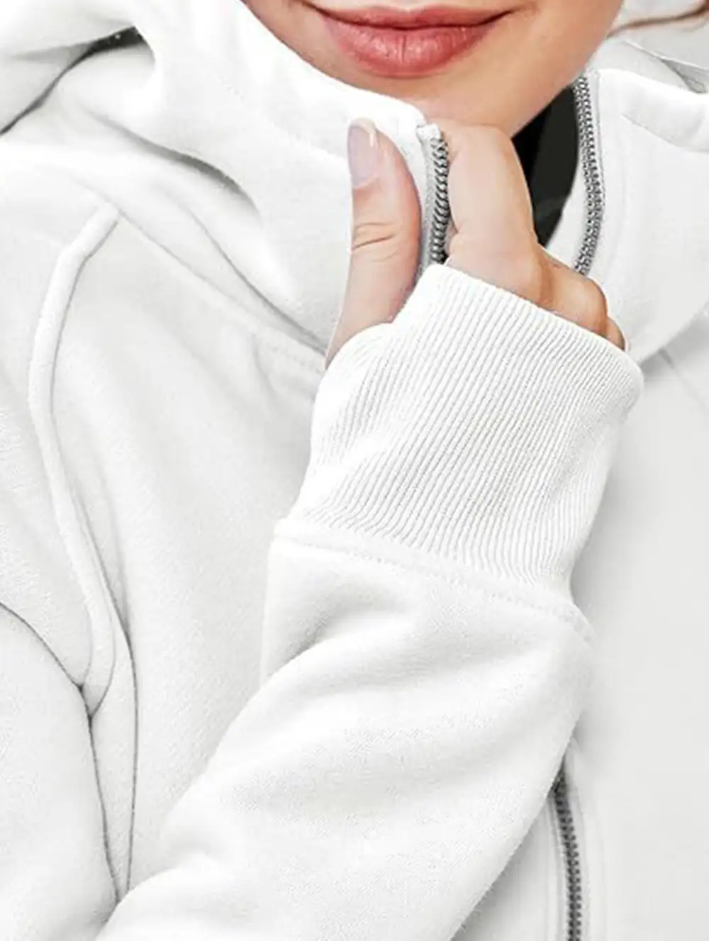 Hooded Short Fleece Sweatshirt Shorts