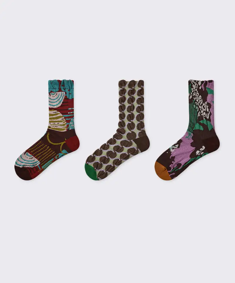 Retro Versatile Jacquard Socks