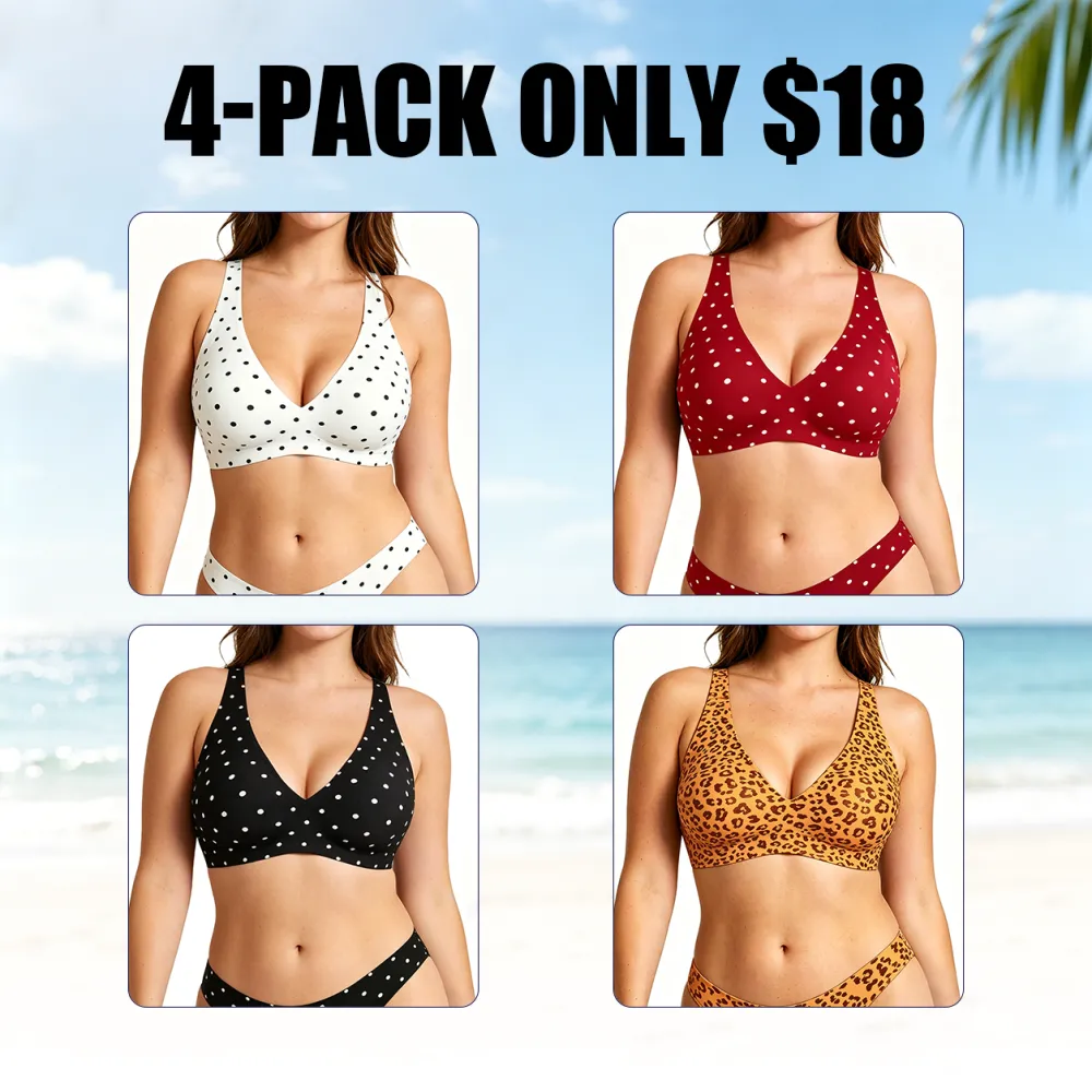 Women's Wireless Seamless Jelly Bra Deep V