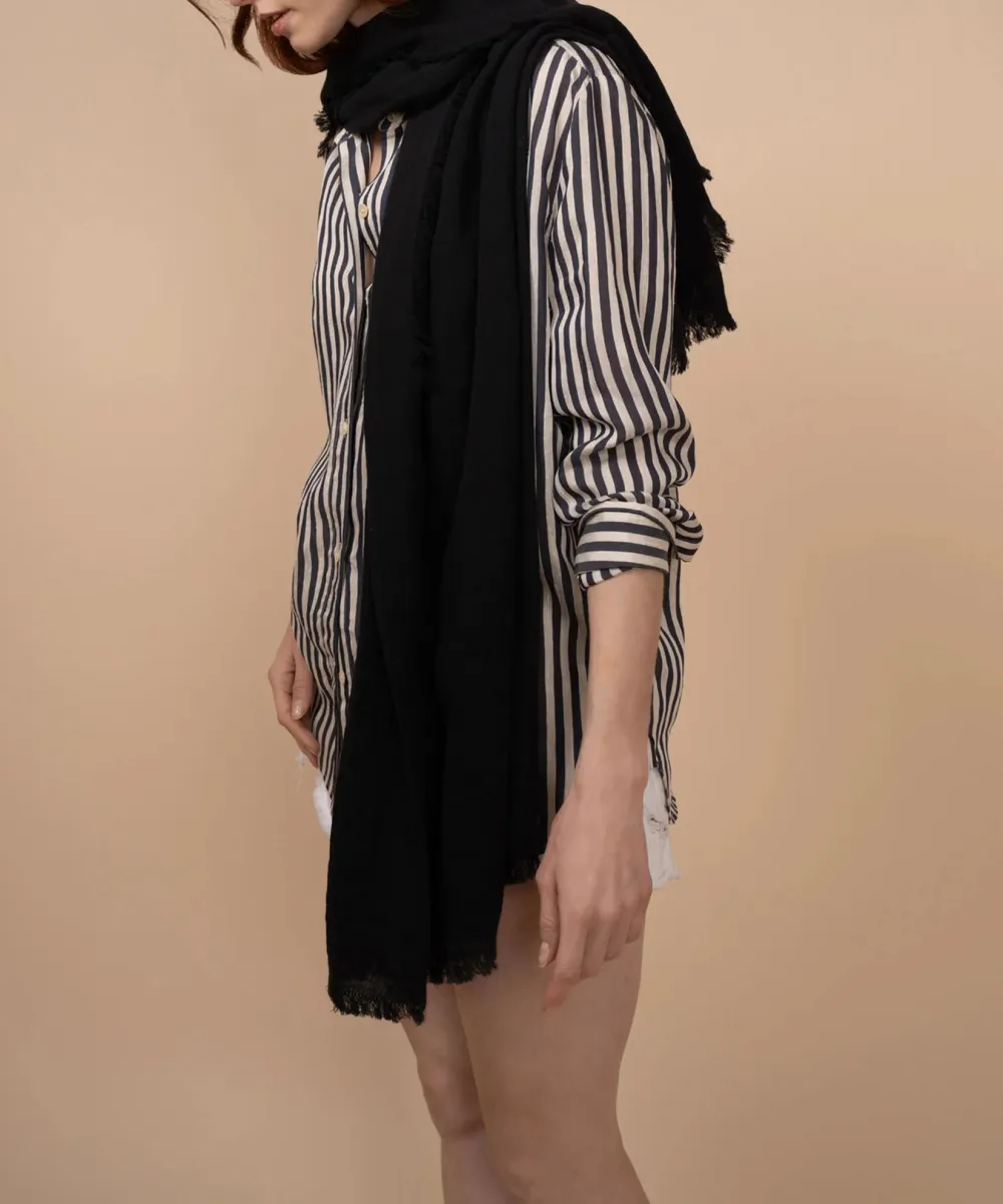 Plain Casual Style Lightweight Wrap
