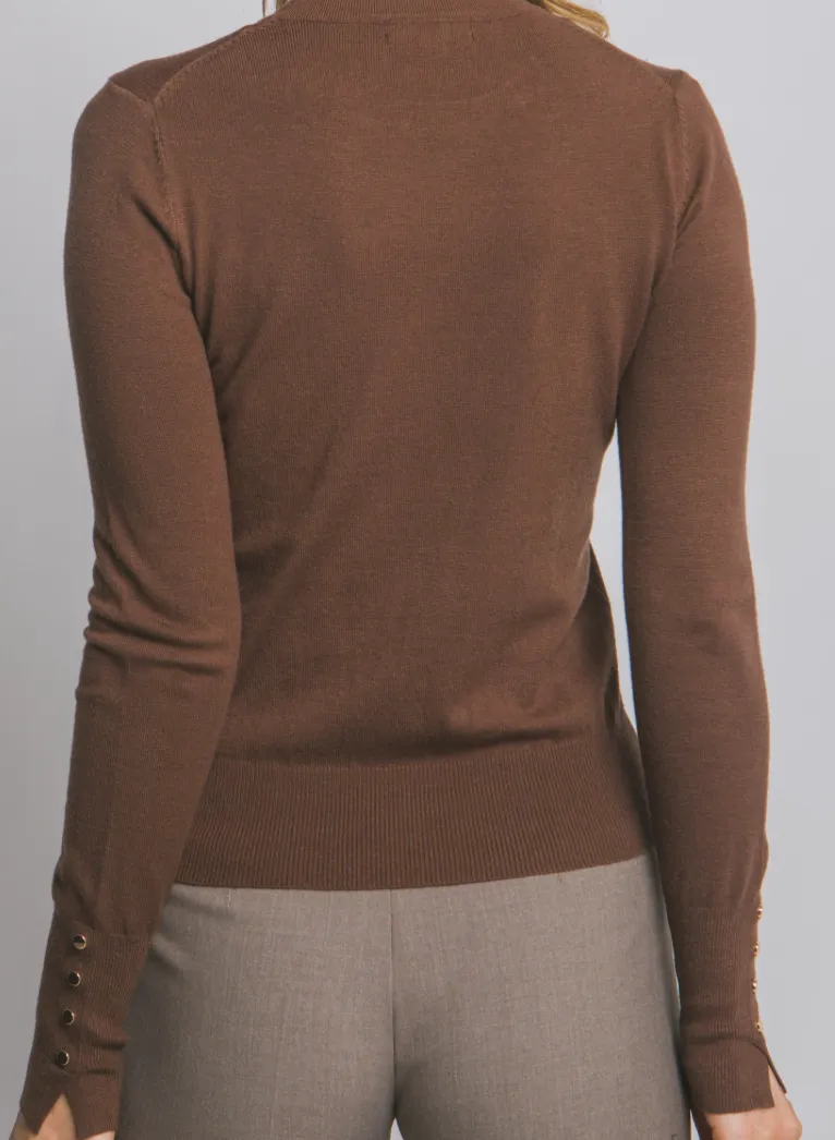 Lightwieght Detailed Cuff Sweater