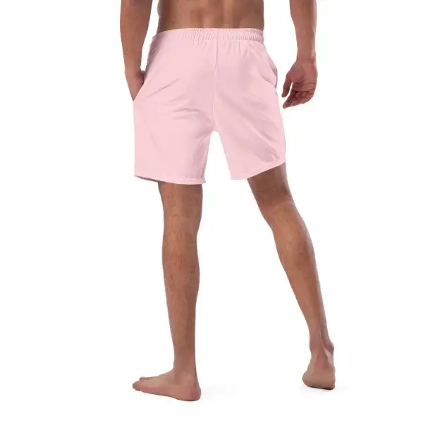 Quick Dry Drawcord Printed Swim Trunks