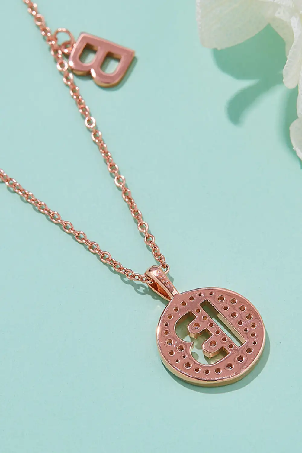 Moissanite A To J Pendant Necklace