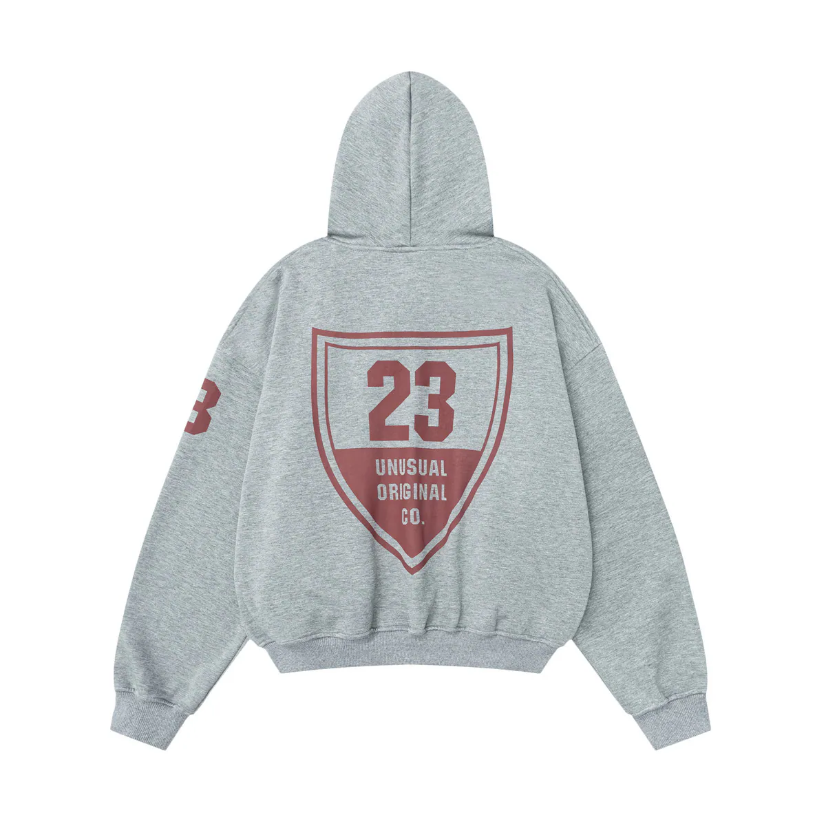 Layered-Look Fleece Hoodie