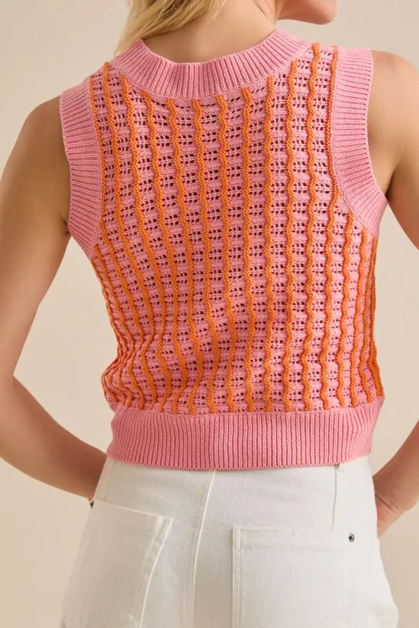 Sleeveless Sweater Vest