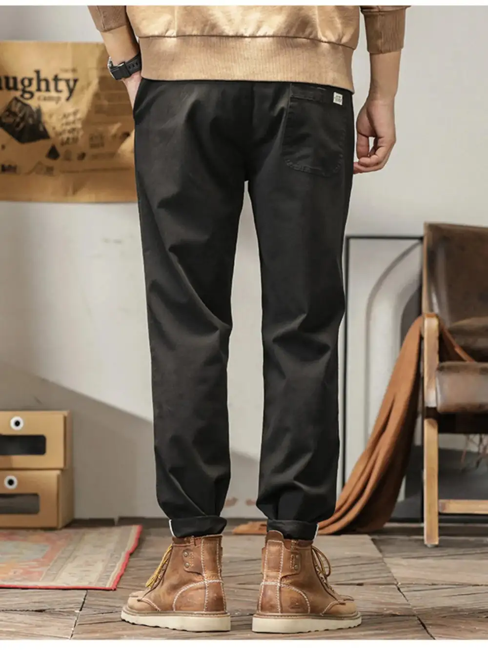 Men's Plus Size Casual Style Slim Fit Ankle