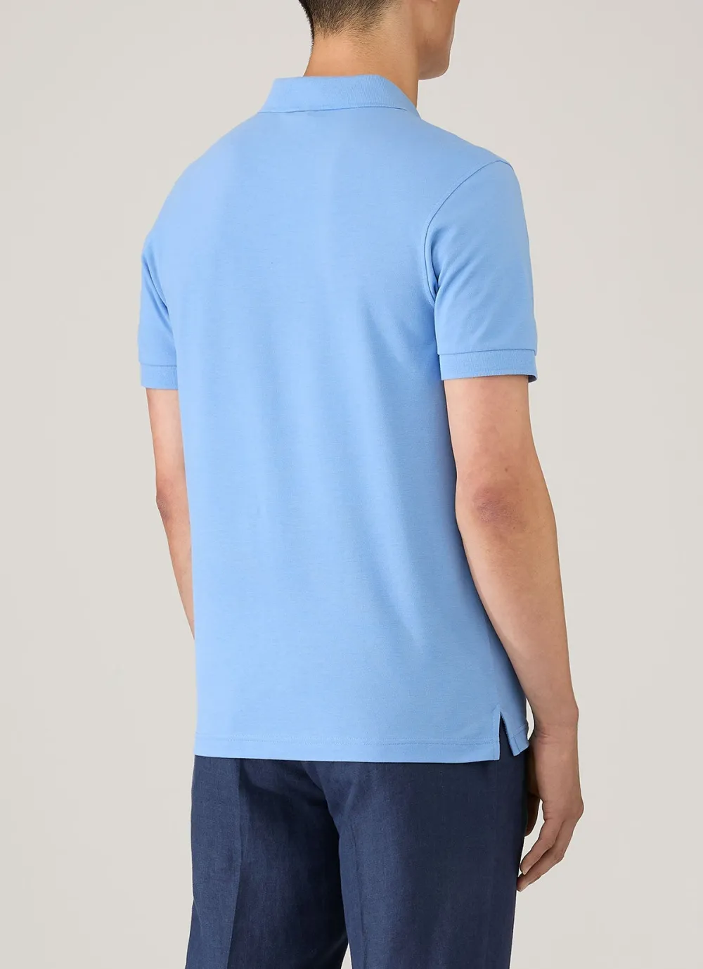 Casual Everyday Slim Fit Cotton Pique Short Sleeve Polo Shirt