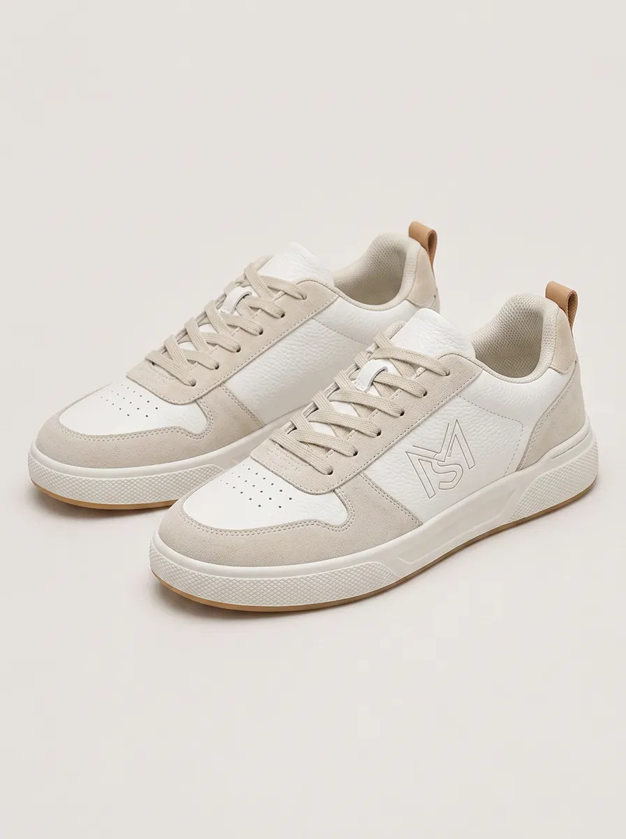 Men's Minimalist Logo Patterned Skate Shoes