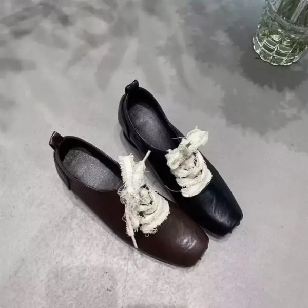 Square Toe Block Heels Pumps