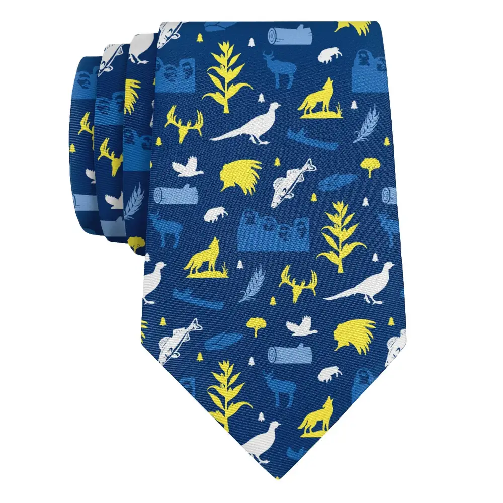 Timeless Heritage Emblem Style Necktie