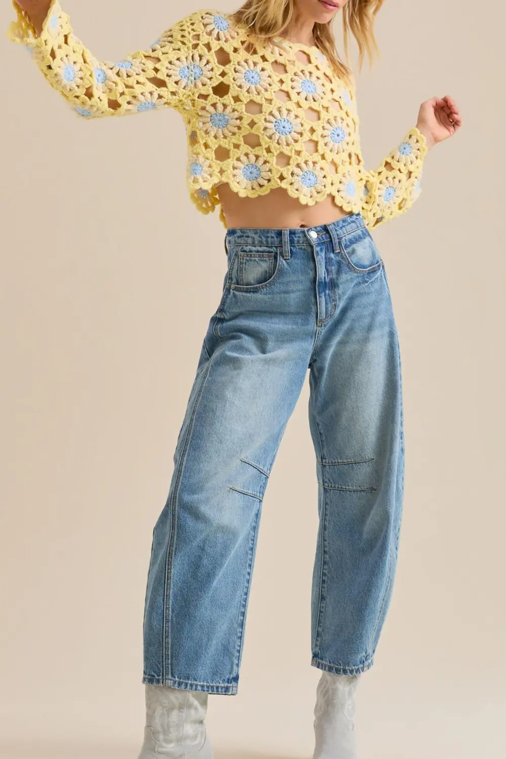 Flower Crochet Sweater