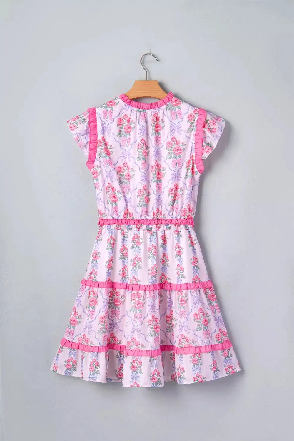Floral Ruffle Tiered Dress Casual