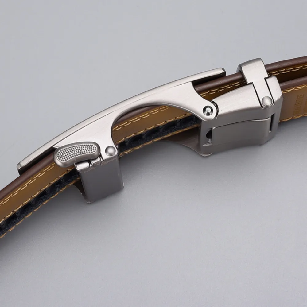 Sleek Alloy Buckle Belt