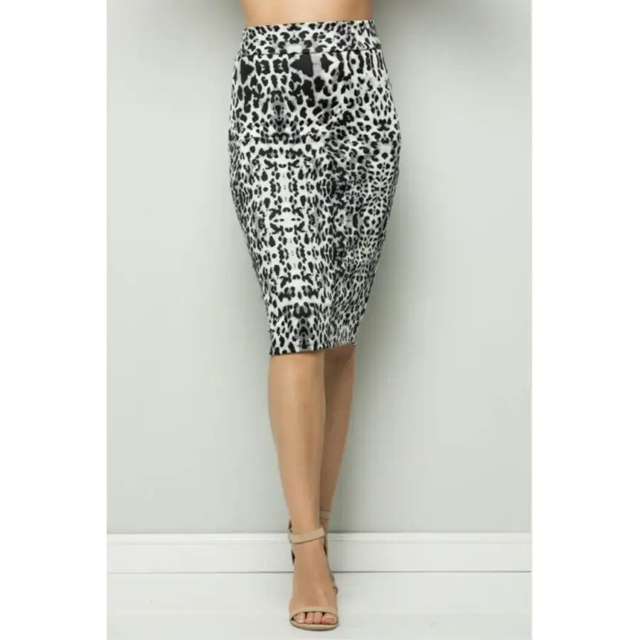 Printed Pencil Skirts Skirt