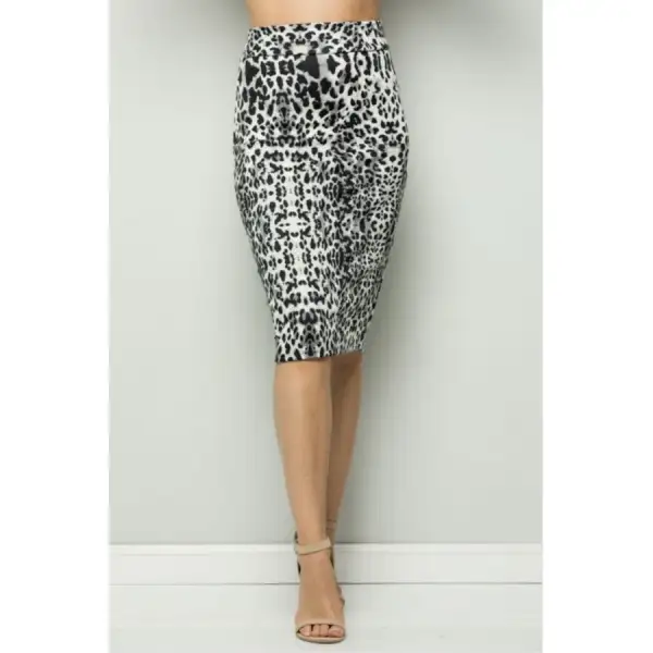 Printed Pencil Skirts Skirt