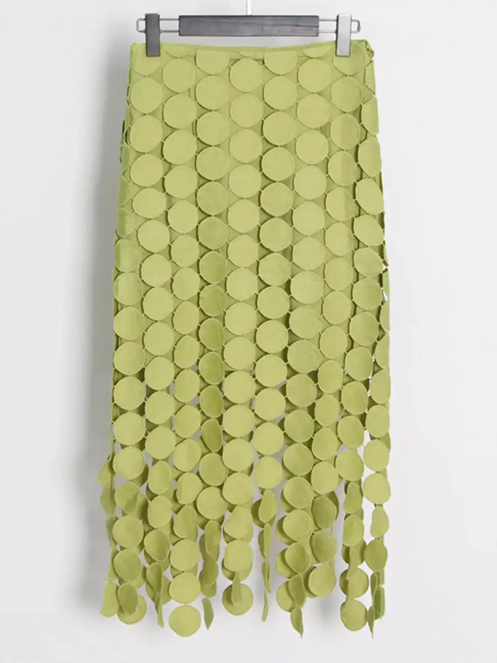 Balanced Fringe Midi Skirt