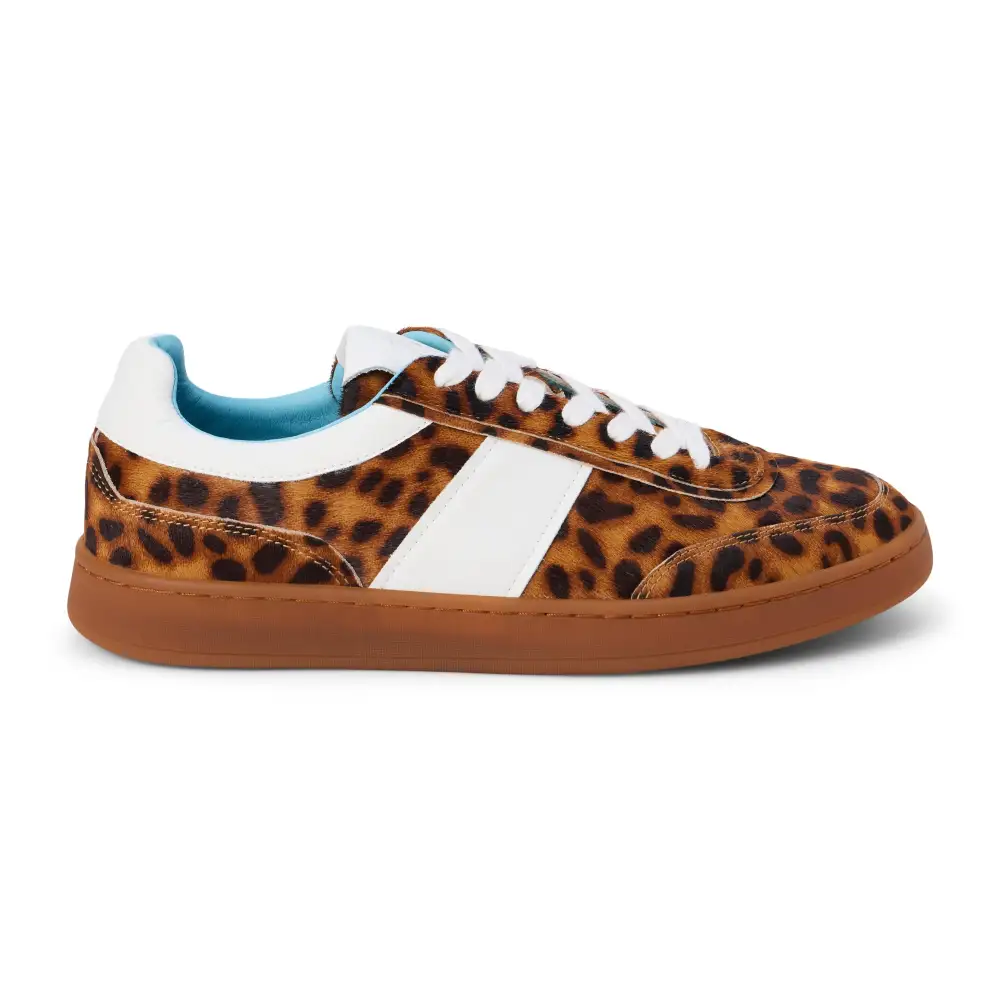 Retro Leopard Low Top Casual Sneakers