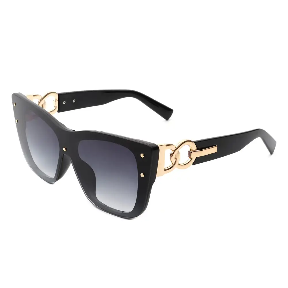 Narrow Cat Eye Square Frame Sunglasses