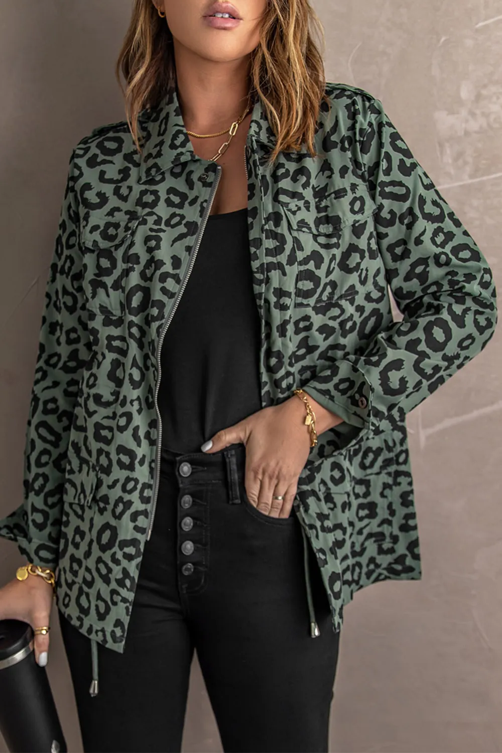 Plaid Color Block Patchwork Shirt Jacket