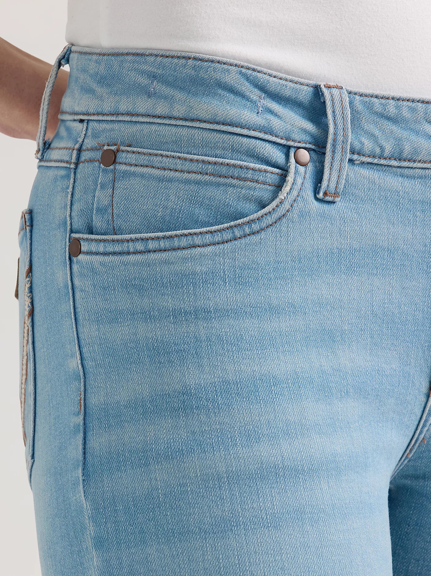 Women's Textured Wide Leg Jeans