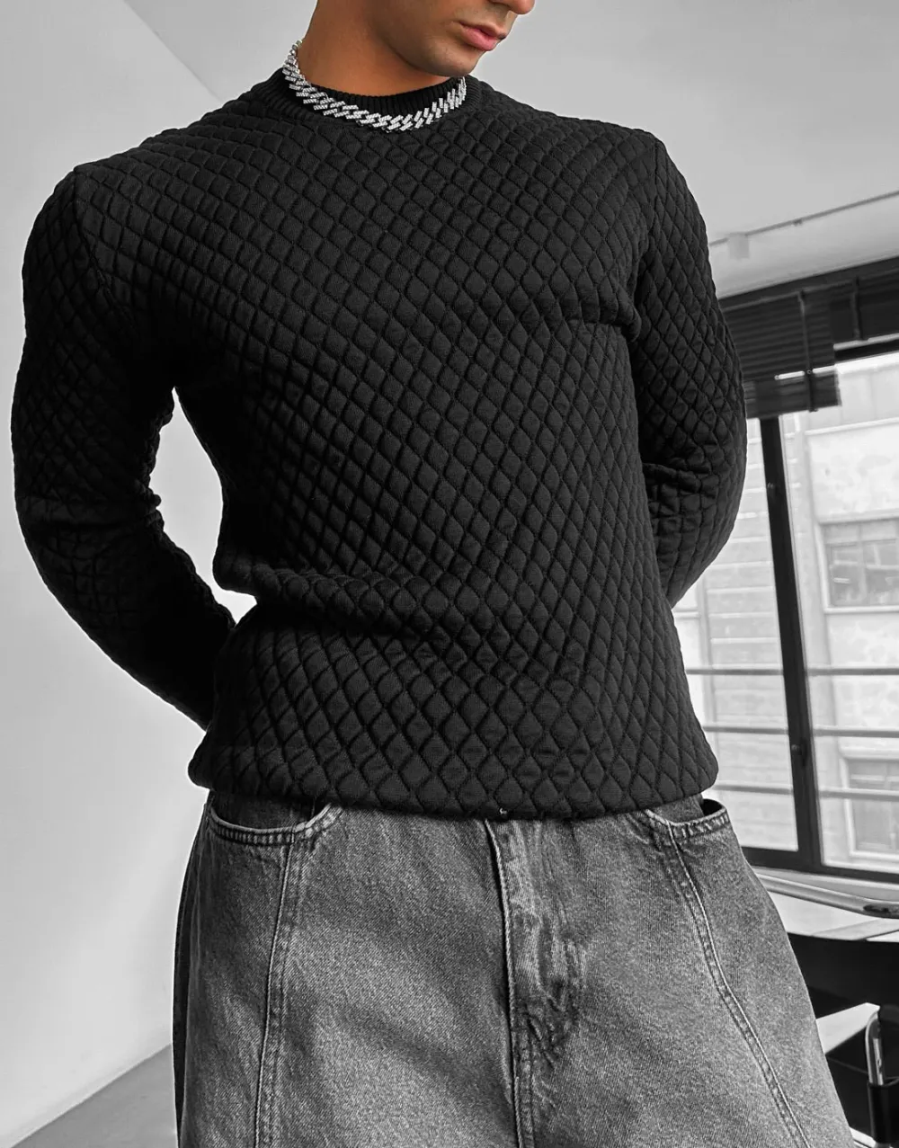 Tailored Textured Sweater
