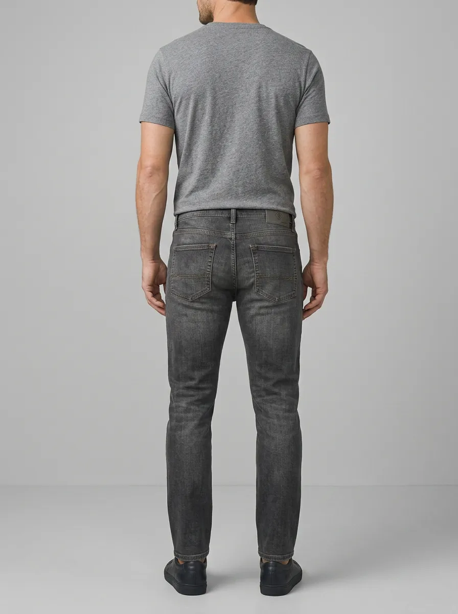 Men's Classic Washed Stretch Classic Fit Jeans