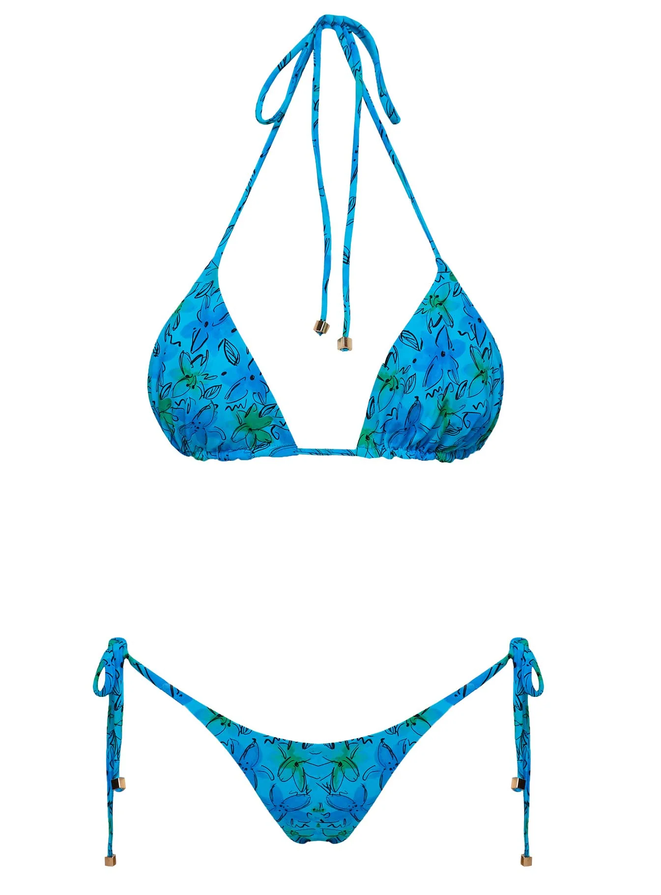 Bikini Sets Blue Floral