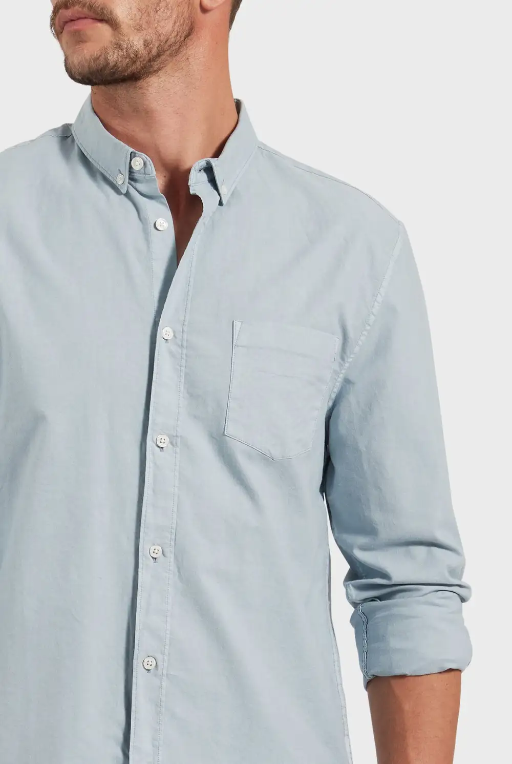 Vintage Pinstriped Oxford Long Sleeve Shirt