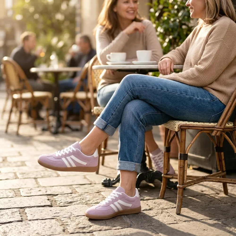 Cushioned Retro Sneakers