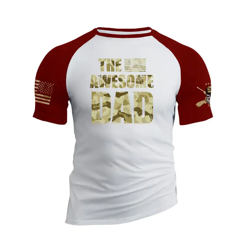 THE AWESOME DAD RAGLAN GRAPHIC TEE