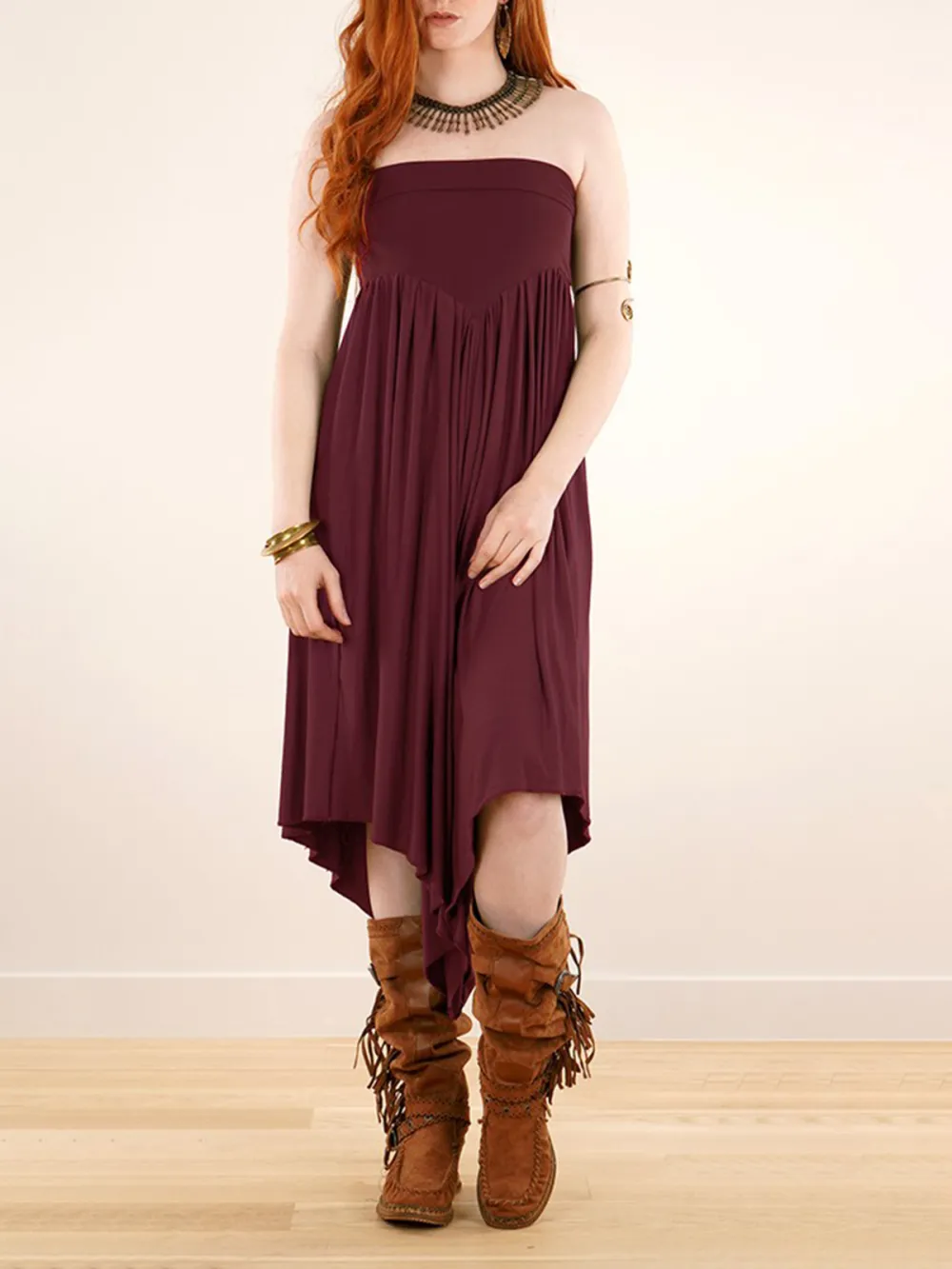 Skirted Harem Pant 2in1 Maxi Dress