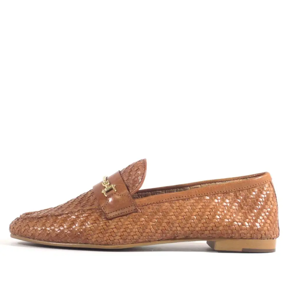 Airy Woven Leather Loafers