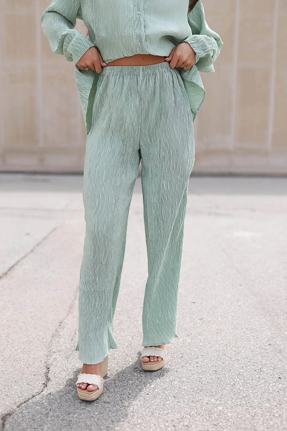Women's Plissé Pants