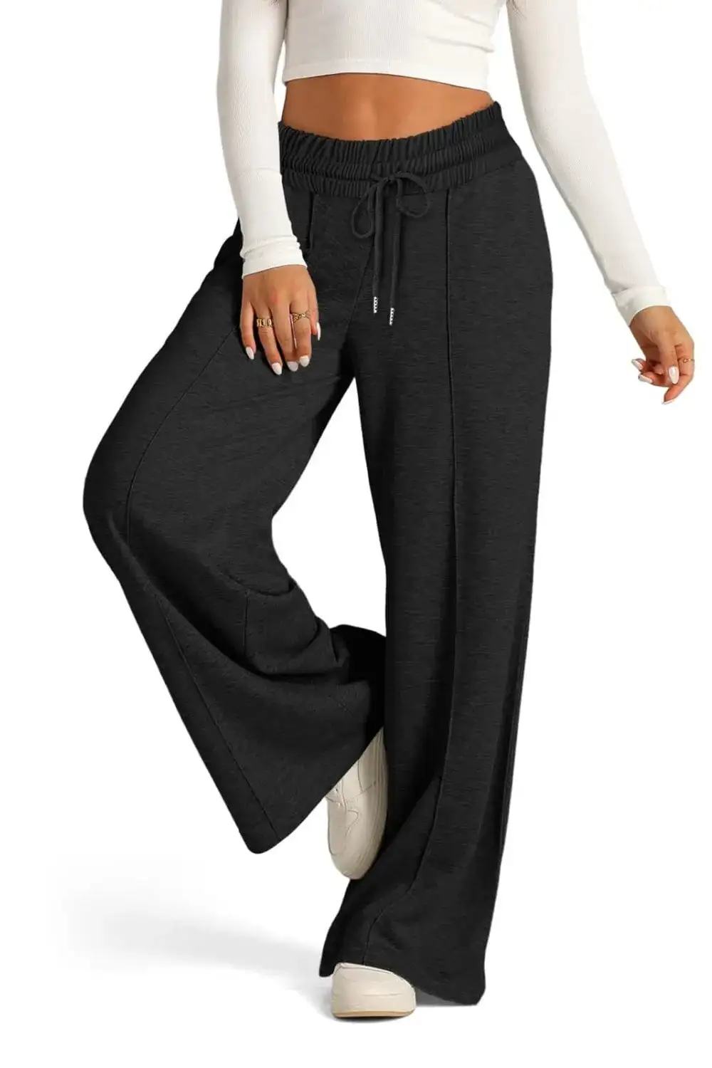 Lightweight High Waist Wide Leg Pants