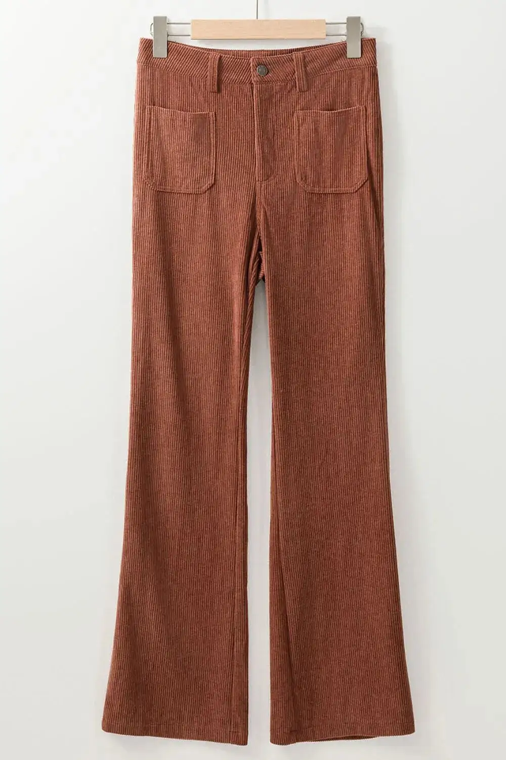 Lightweight High Waist Pocket Detail Pants