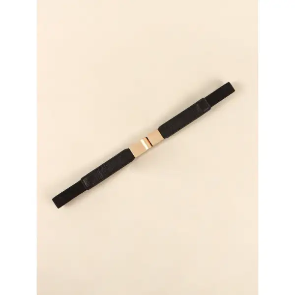 PU Elastic Skinny Belt