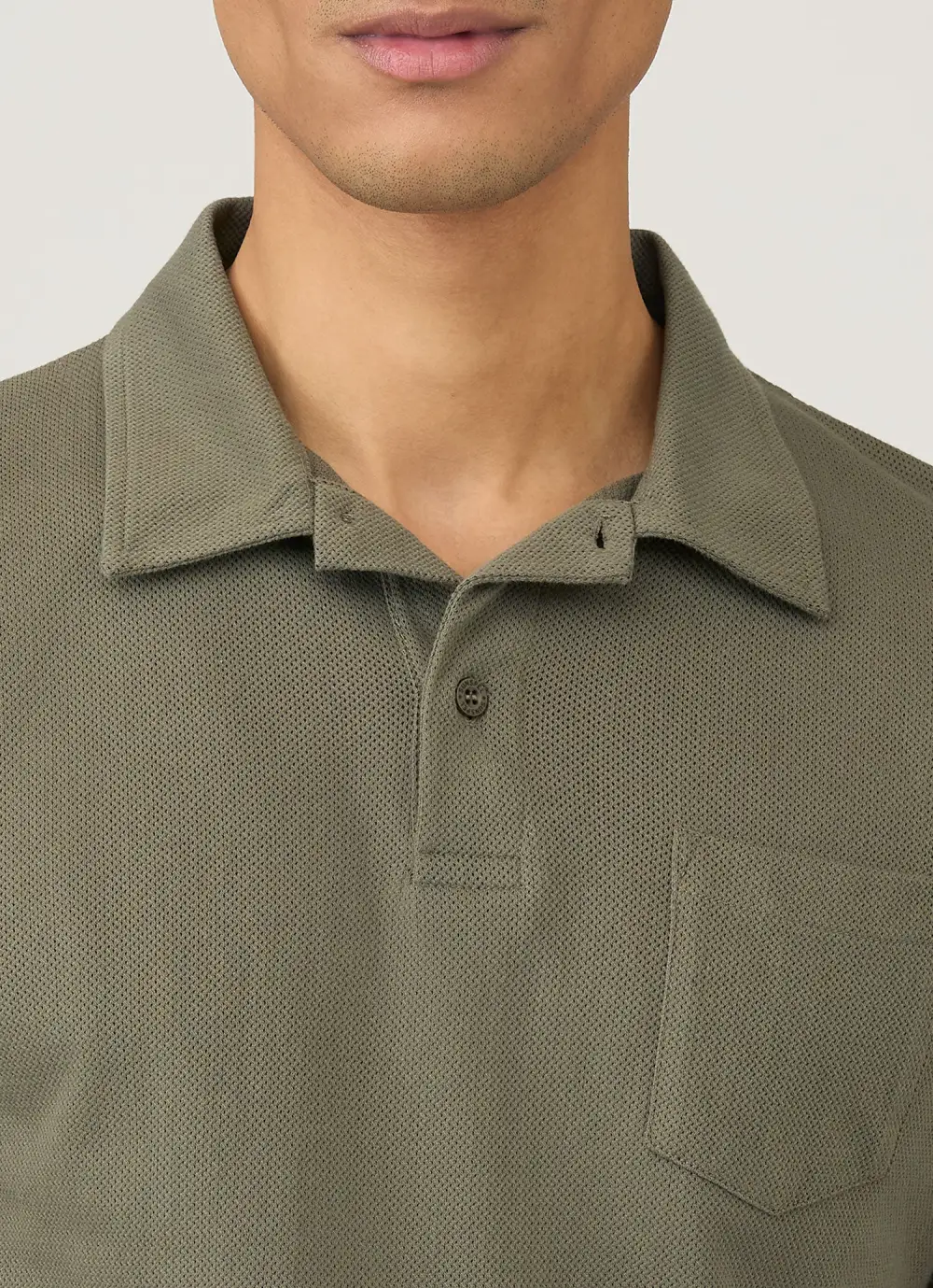 Elevated Everyday Slim Fit Mesh Cotton Short Sleeve Polo Shirt