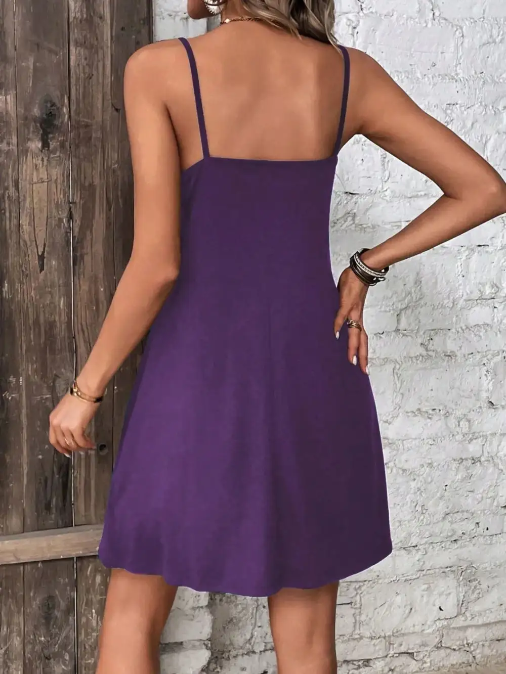 Mini Button Front Dress