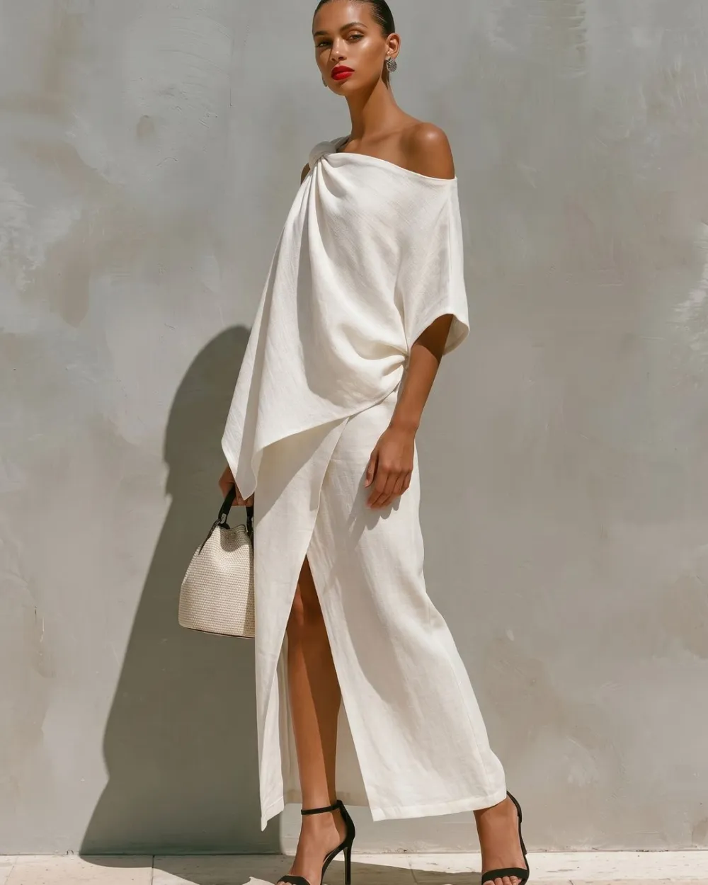 One-Shoulder Knot Set