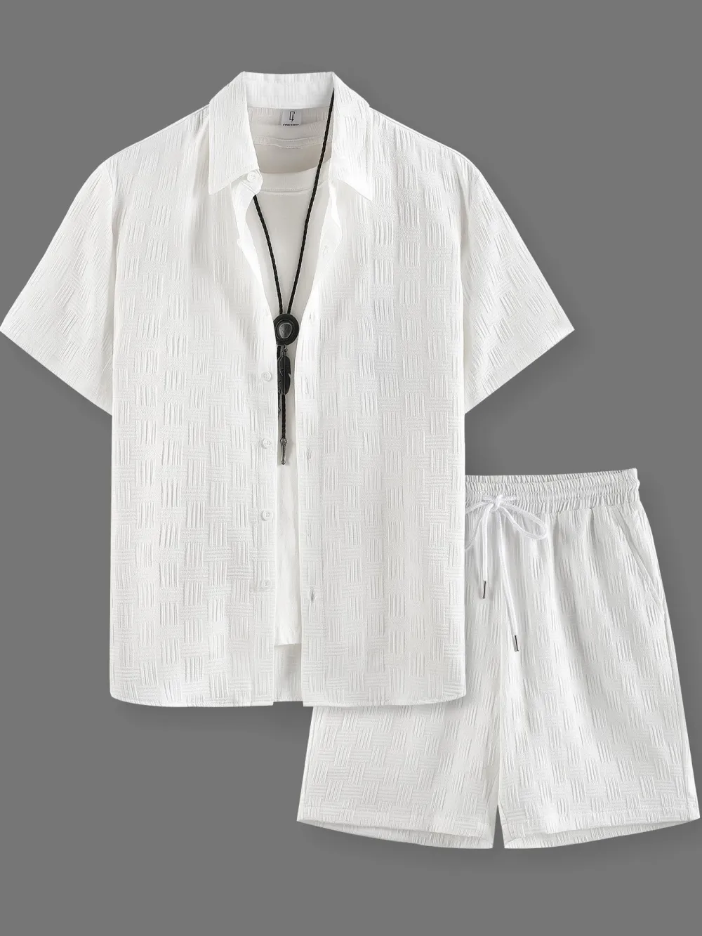 🔥 Men's Short Sleeve Pajama Two-Piece Set | Comfortable Loungewear Essential