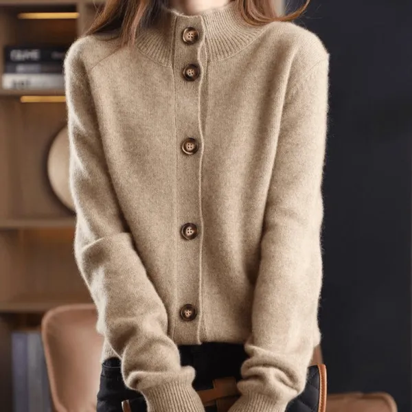 Cashmere Cropped Cardigan