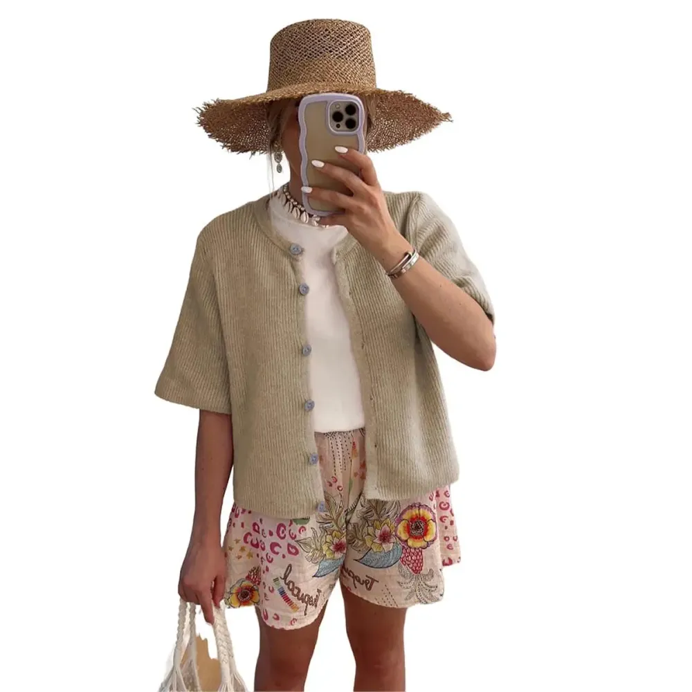 Women's Short-Sleeve Cardigan Sweater🔥10-Pack -Only $24