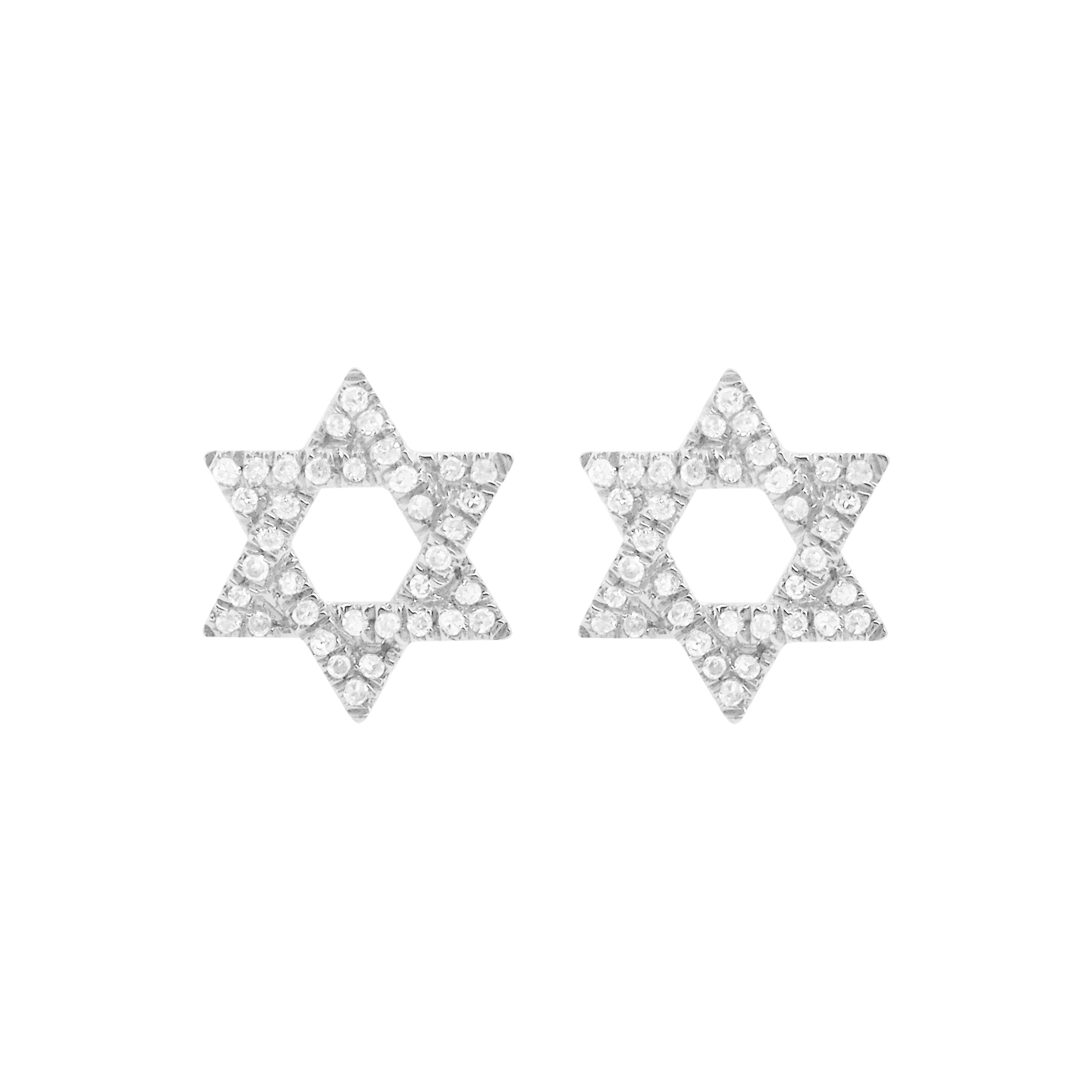 Star Gem Detail Stud Earrings