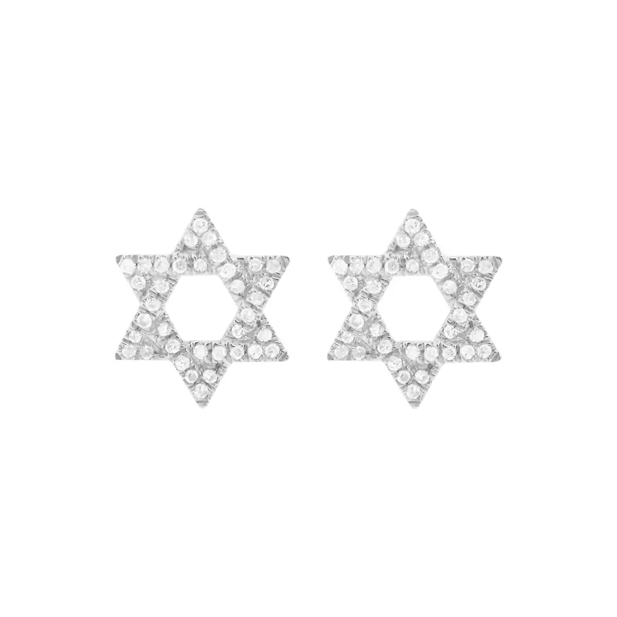 Star Gem Detail Stud Earrings